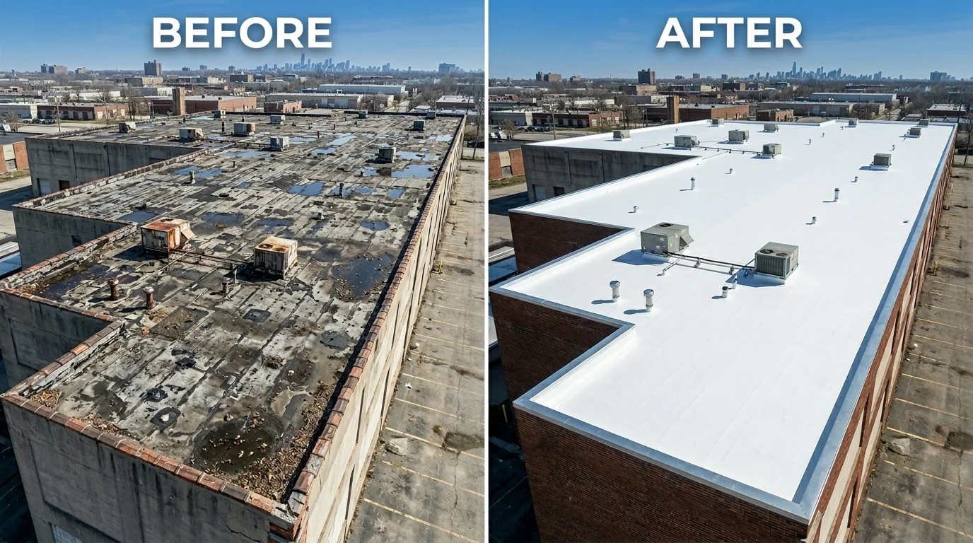Commercial_roofing_before_and after project images
