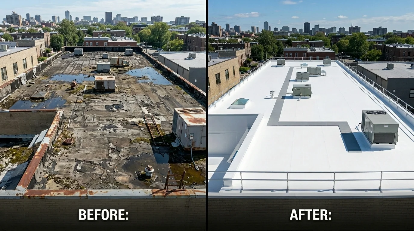 Commercial_roofing_before_and after project images