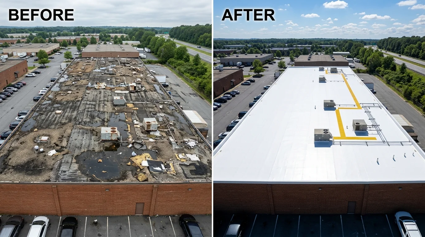 Commercial_roofing_before_and after project images