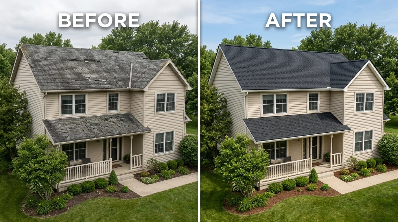 Residential_roofing_before and after project images