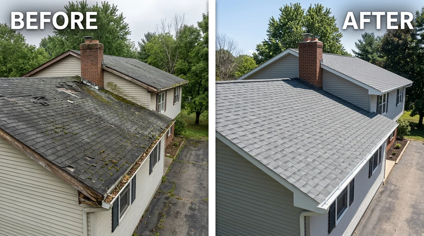 Residential_roofing_before_and after project images